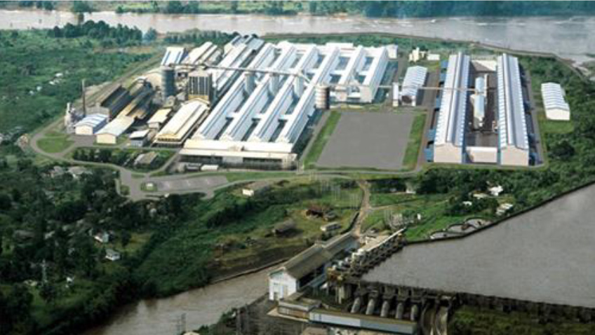 Aluminum smelter, Cameroun